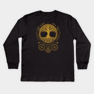 Yggdrasil - Tree of Life | Norse Pagan Symbol Kids Long Sleeve T-Shirt